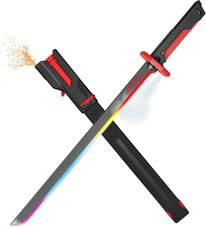 Lightsaber katana with spark,smoke and RGB lights