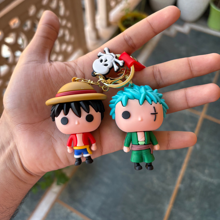 One piece 3d keychains