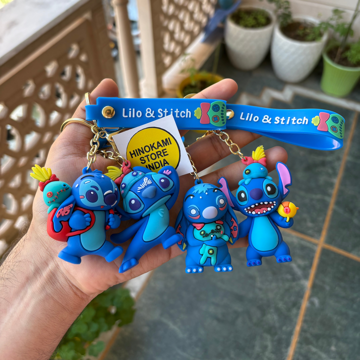 Stitch 3d keychains