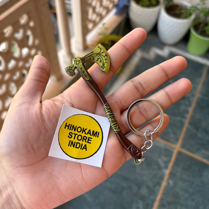 Kratos Leviathan axe keychain