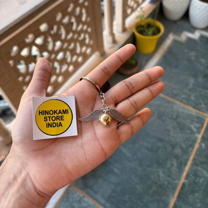 Harry potter golden snitch keychain