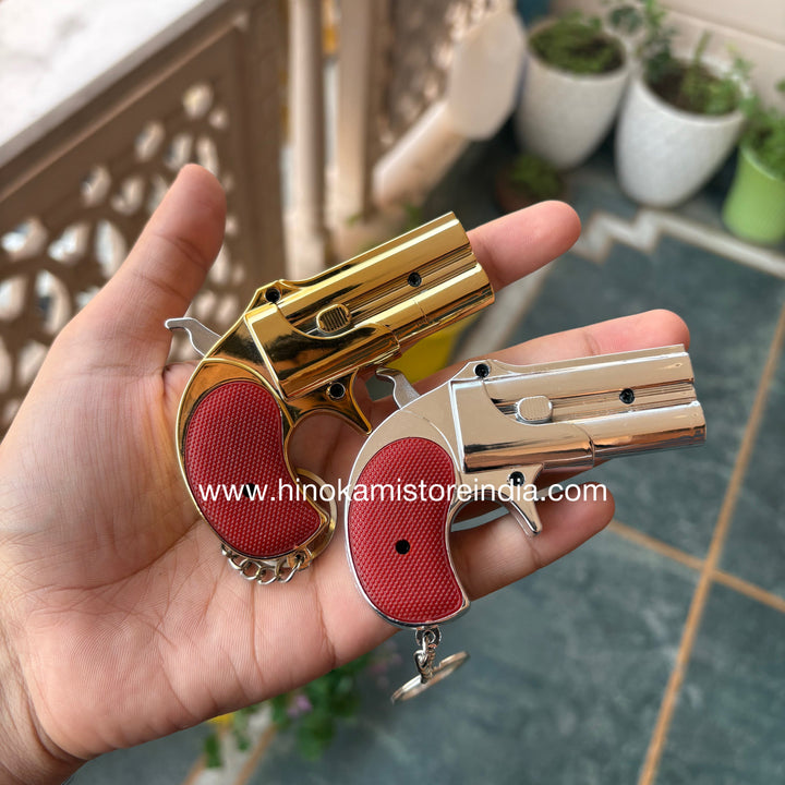 Revolver Toy Gun keychain with Flash and Laser