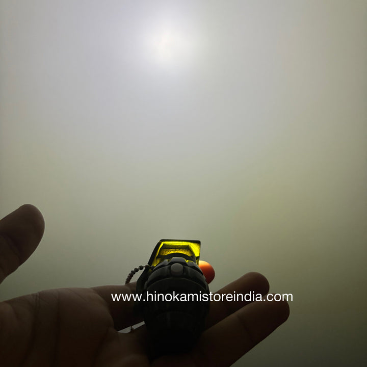Grenade Toy Keychain with LED Flash and laser light