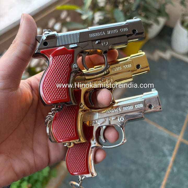 Toy gun keychain with Flash and laser