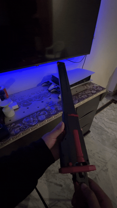 Lightsaber katana with spark,smoke and RGB lights