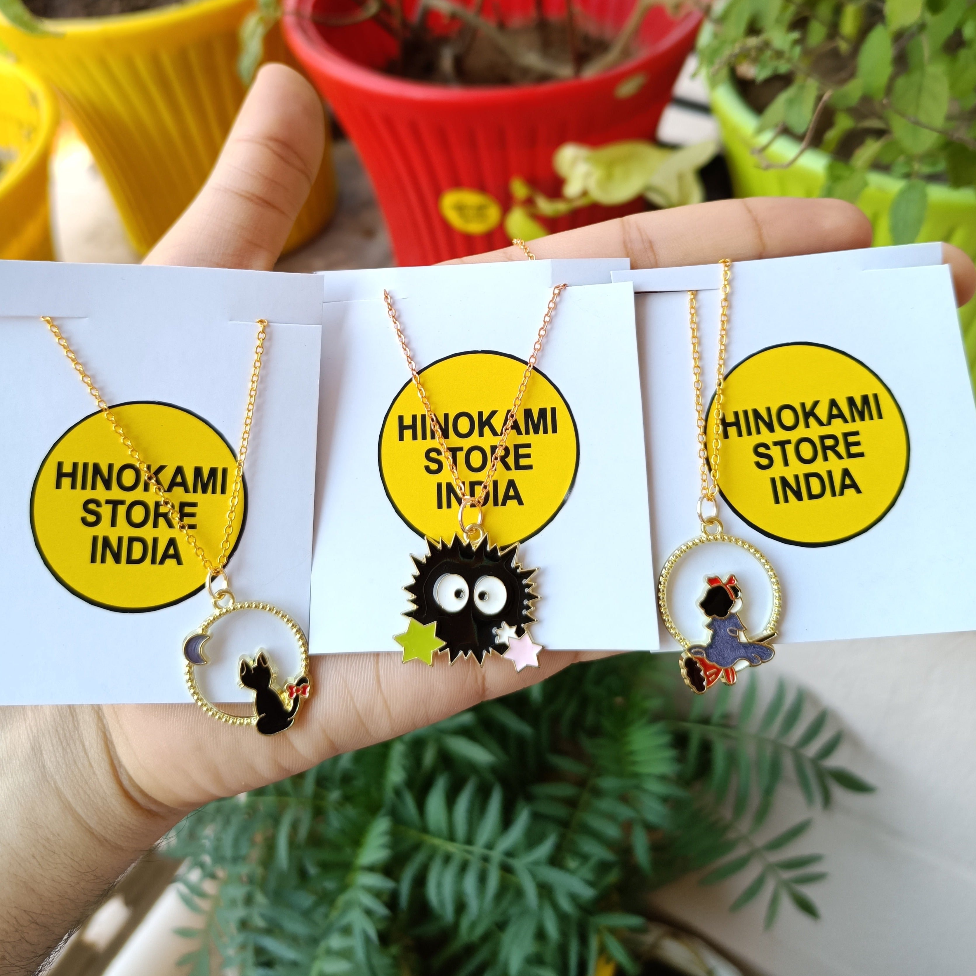 ghibli pendants with anti tarnish chains