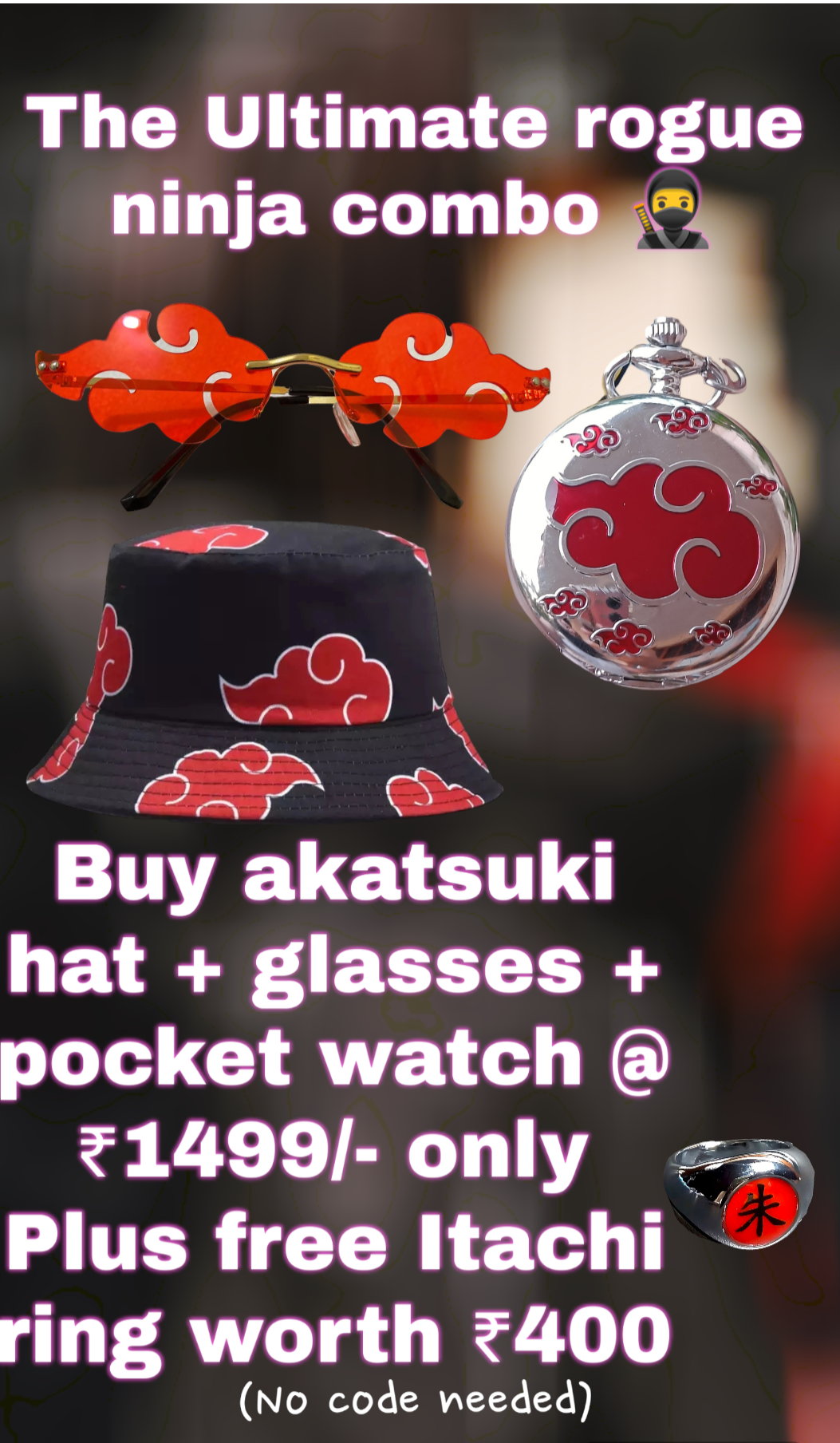 Qoo10 - factory 10pcs/set Naruto Akatsuki Alloy Ring Set Pein Uchiha Itachi  Ri... : Toys