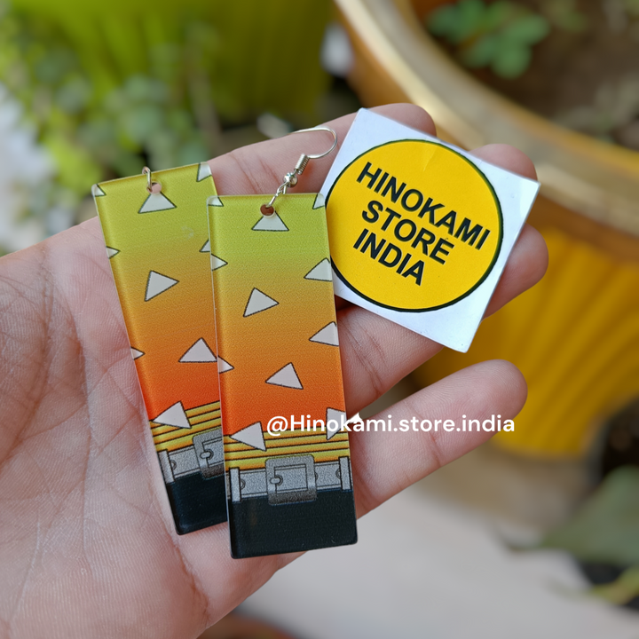 Zenitsu earrings - demon slayer