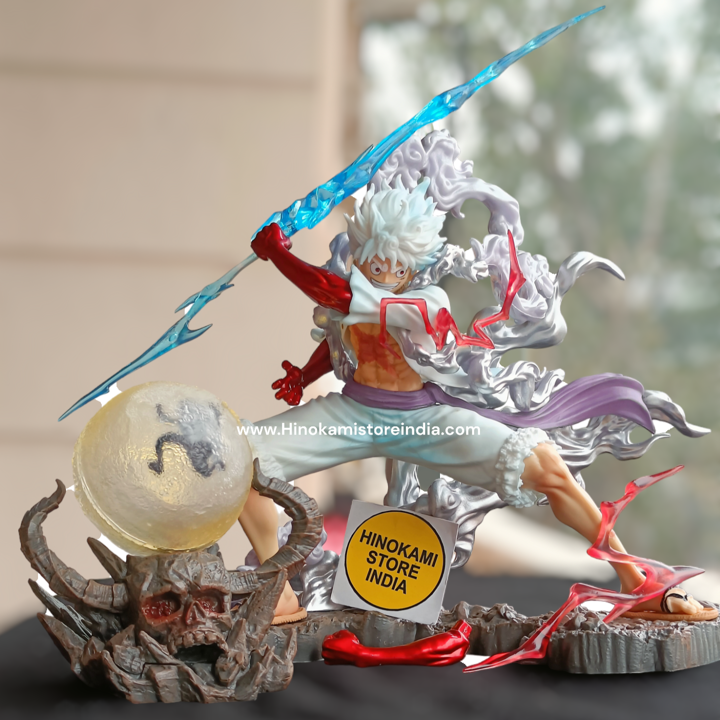 Luffy gear 5 premium figure (24cm) with onigashima lamp - (no cod on this product)