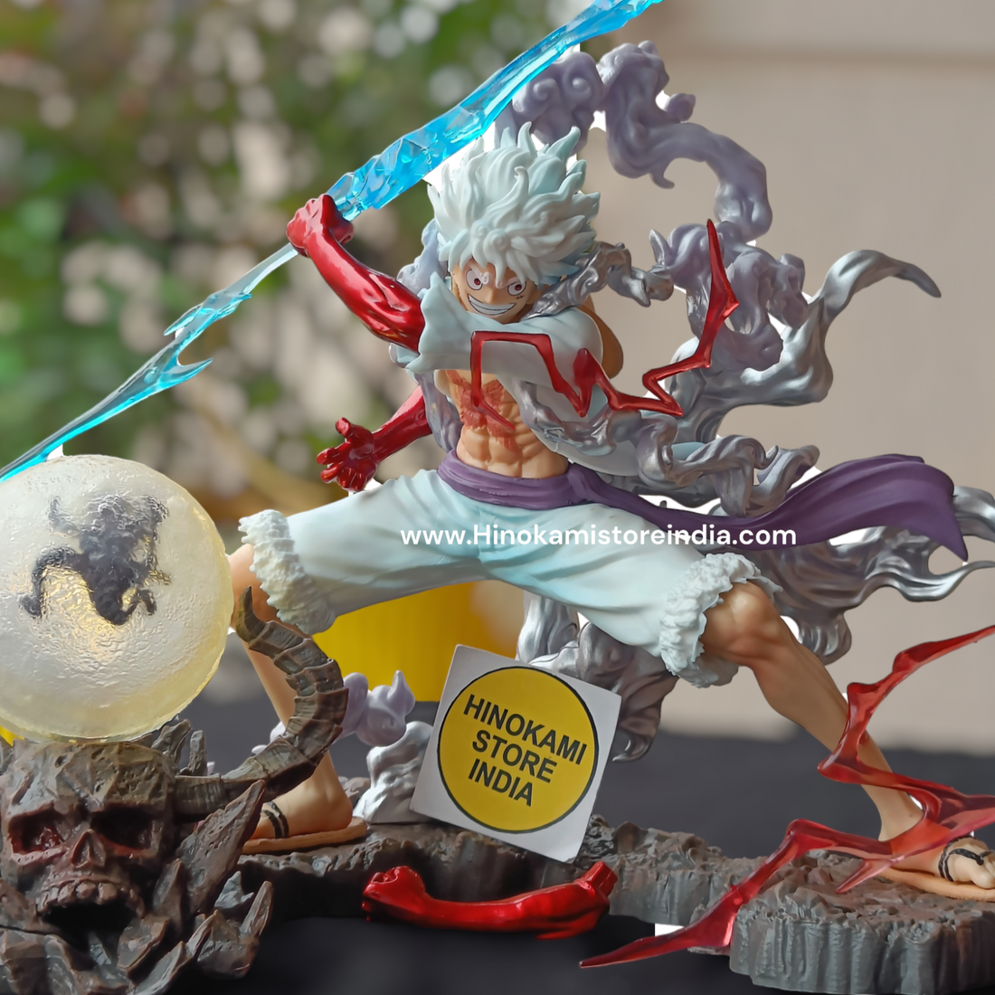 Luffy gear 5 premium figure (24cm) with onigashima lamp - (no cod on this product)