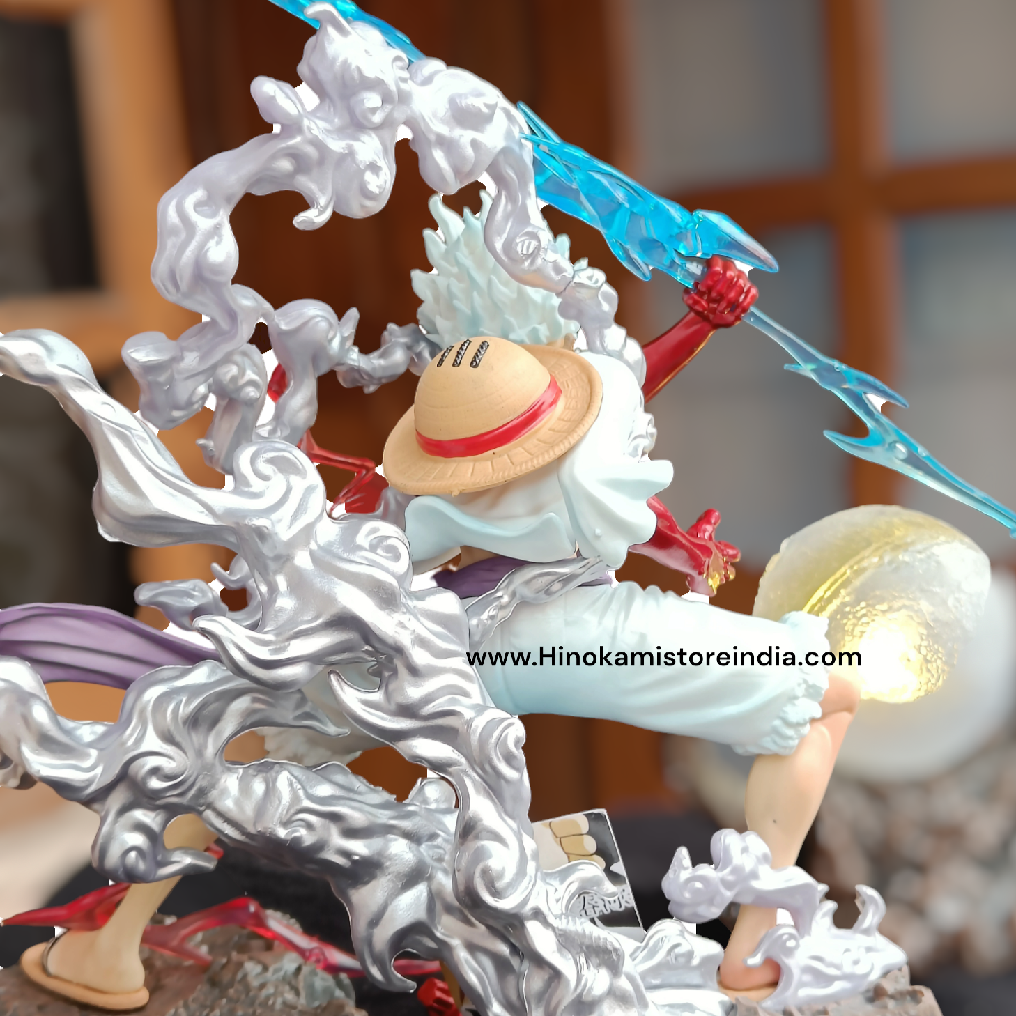Luffy gear 5 premium figure (24cm) with onigashima lamp - (no cod on this product)