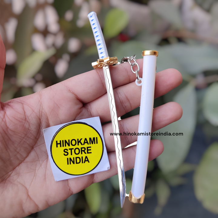 Zoro ichimonji katana keychain