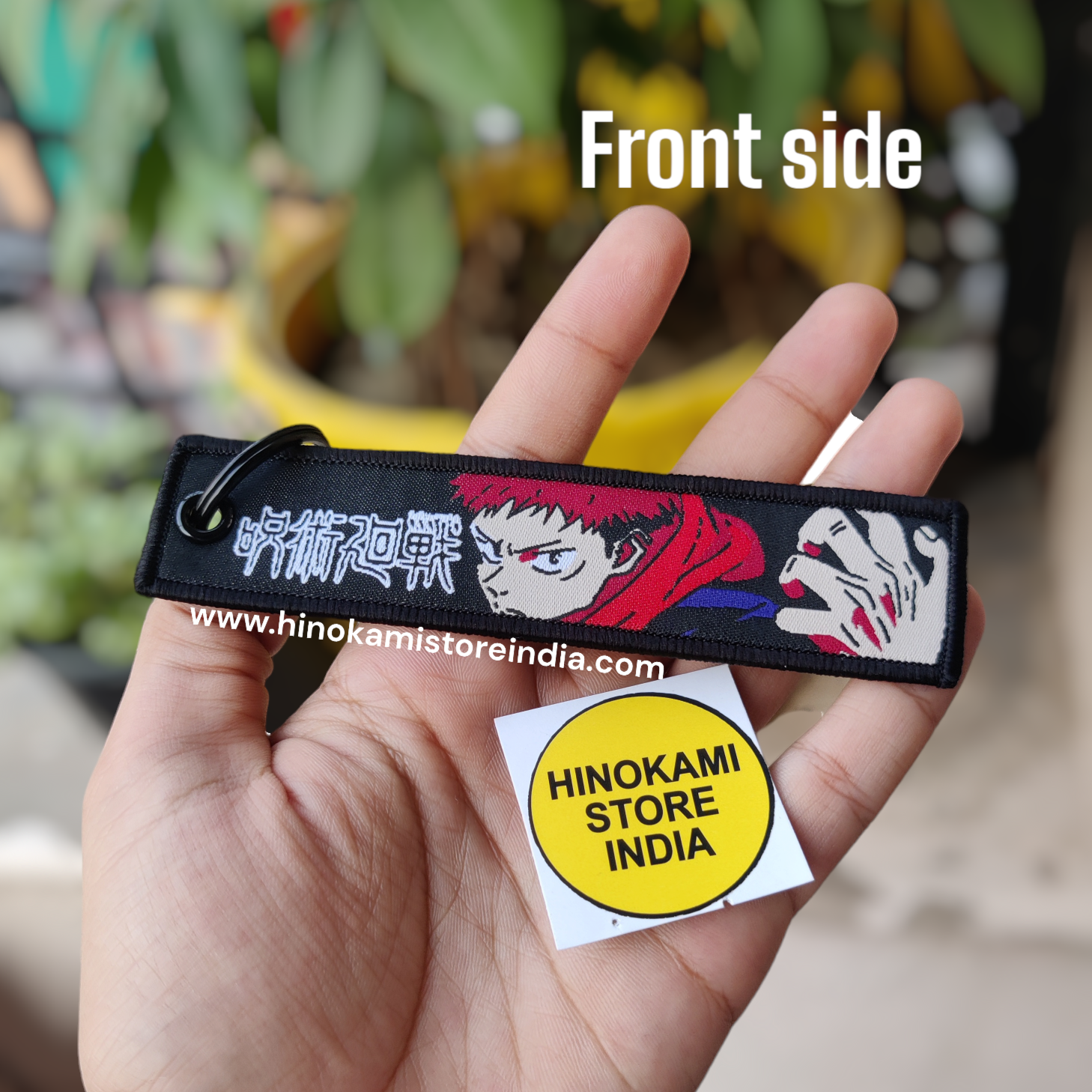 Itadori x sukuna embroidered keytag (15cm)