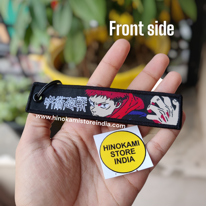 Itadori x sukuna embroidered keytag (15cm)