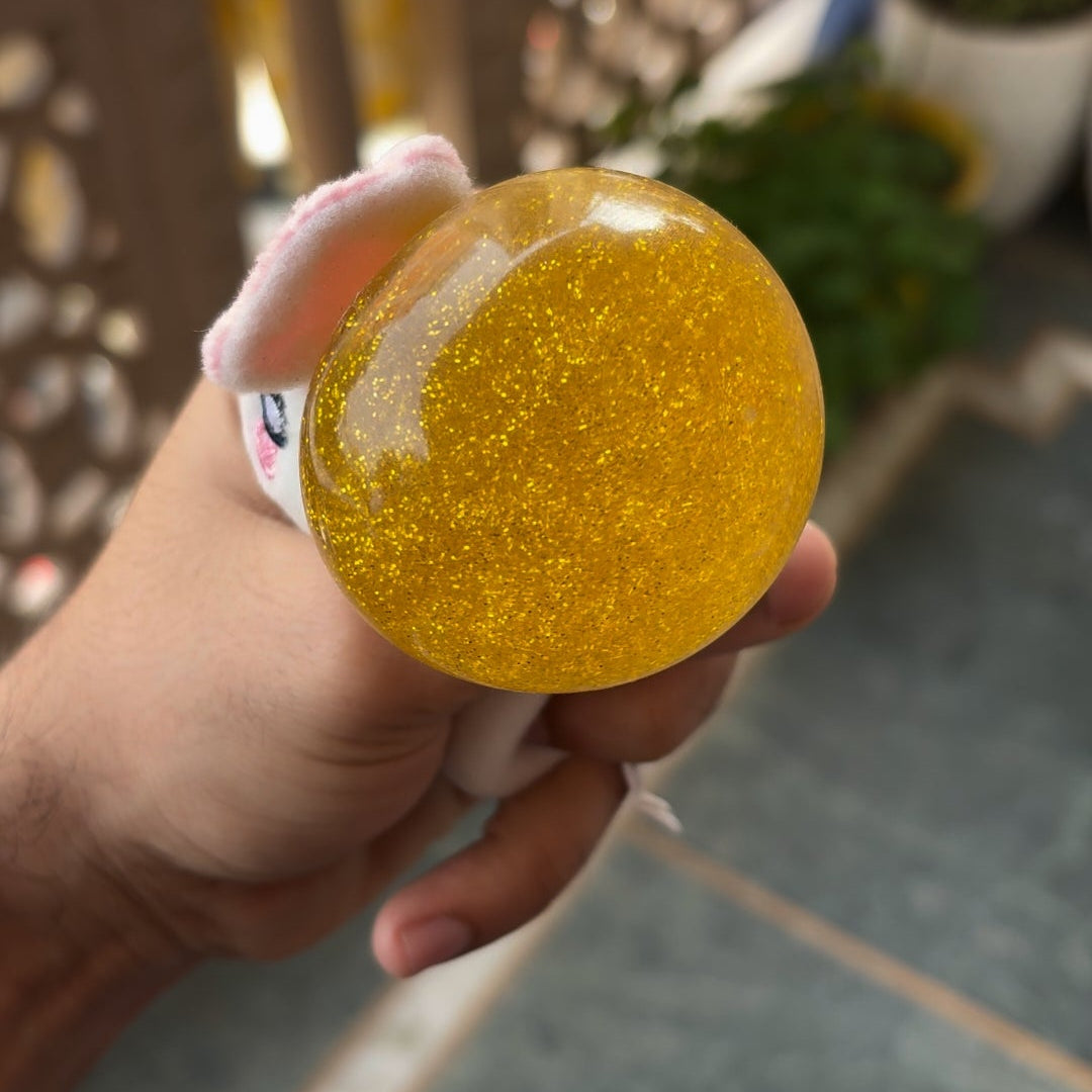 Fish bubble popping stress buster keychain