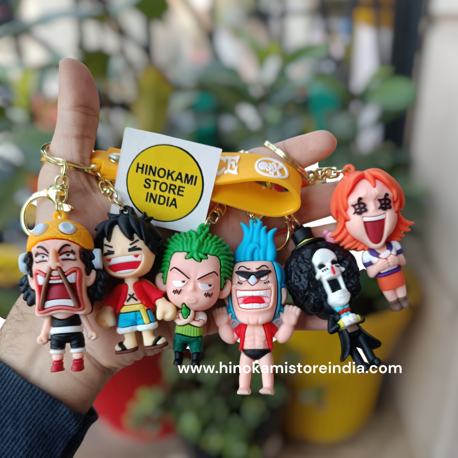 One piece strawhat crew 3d keychains