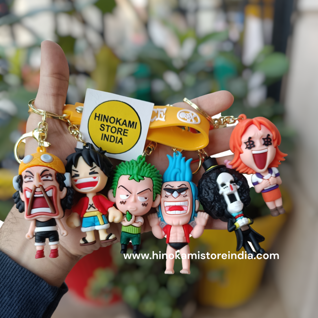 One piece strawhat crew 3d keychains